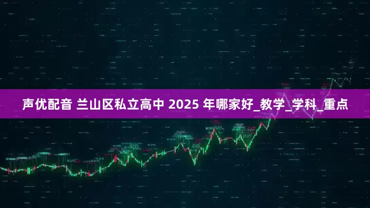 声优配音 兰山区私立高中 2025 年哪家好_教学_学科_重点